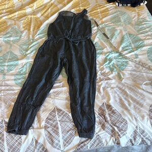 GAP Charcoal Sleeveless Jumpsuit